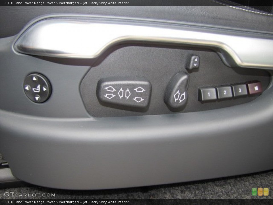 Jet Black/Ivory White Interior Controls for the 2010 Land Rover Range Rover Supercharged #73546766