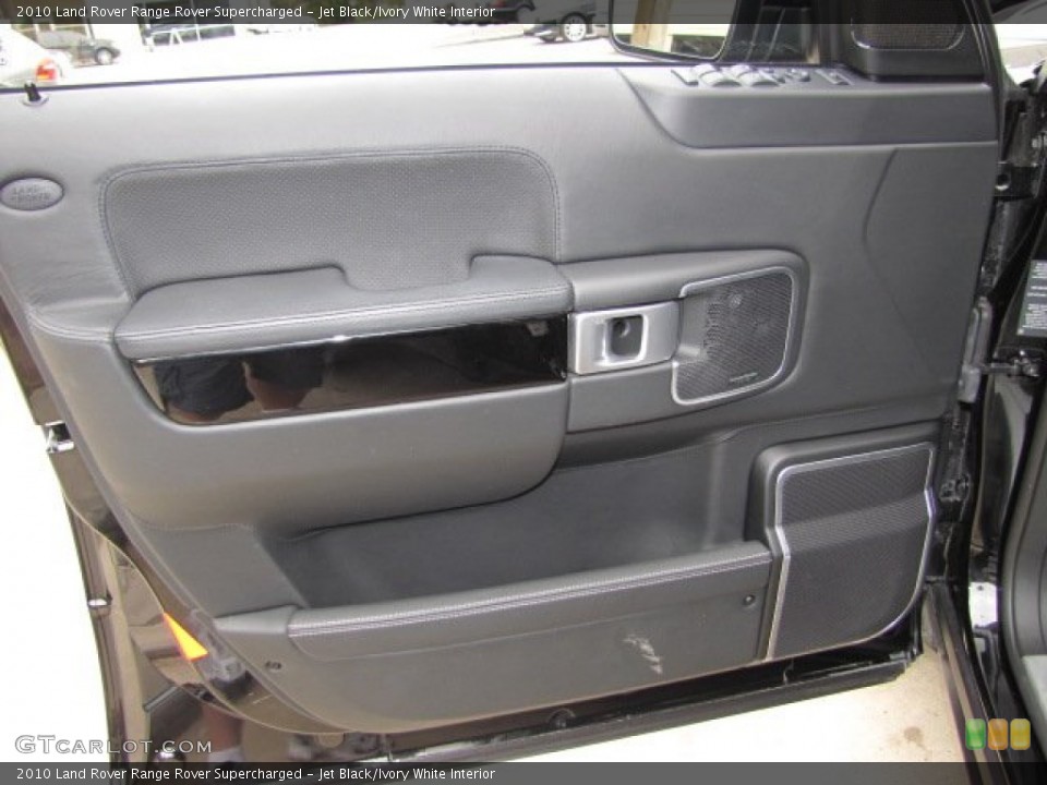 Jet Black/Ivory White Interior Door Panel for the 2010 Land Rover Range Rover Supercharged #73546904