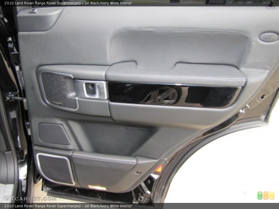 Jet Black/Ivory White Interior Door Panel for the 2010 Land Rover Range Rover Supercharged #73546940