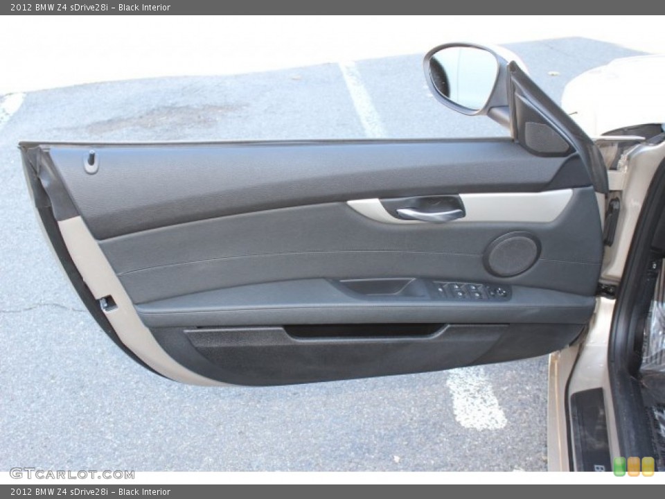 Black Interior Door Panel for the 2012 BMW Z4 sDrive28i #73547270