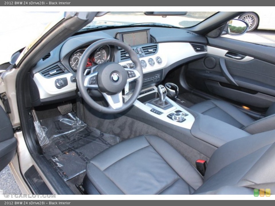 Black Interior Prime Interior for the 2012 BMW Z4 sDrive28i #73547291