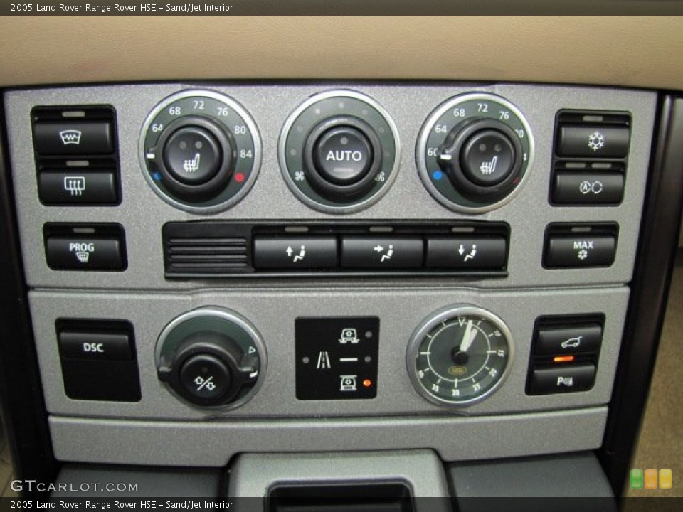 Sand/Jet Interior Controls for the 2005 Land Rover Range Rover HSE #73547659