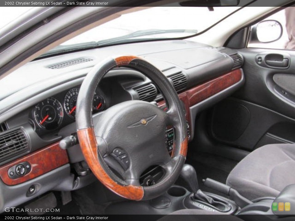Dark Slate Gray Interior Dashboard for the 2002 Chrysler Sebring LX Sedan #73548089