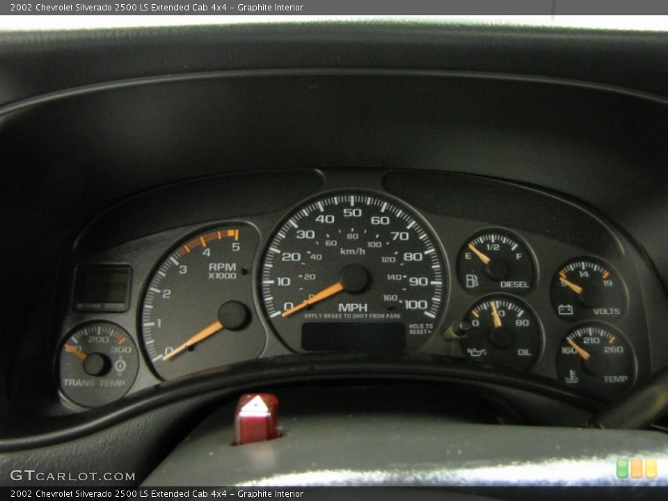 Graphite Interior Gauges for the 2002 Chevrolet Silverado 2500 LS Extended Cab 4x4 #73548422