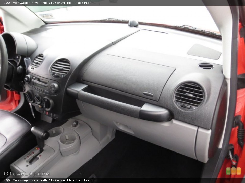 Black Interior Dashboard for the 2003 Volkswagen New Beetle GLS Convertible #73548500