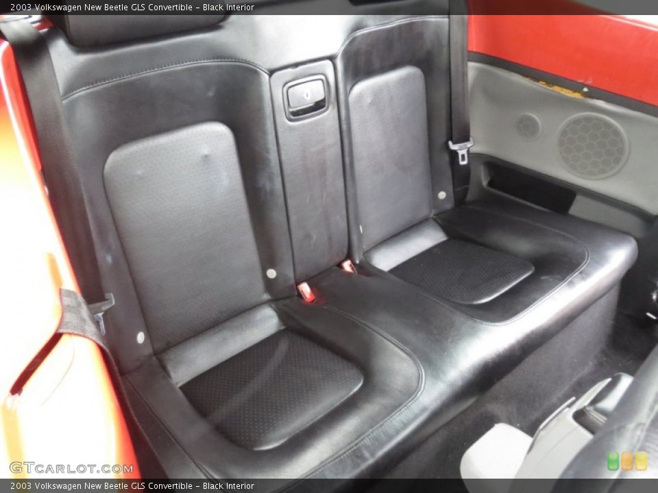 Black Interior Rear Seat for the 2003 Volkswagen New Beetle GLS Convertible #73548537