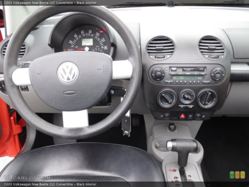 Black Interior Dashboard for the 2003 Volkswagen New Beetle GLS Convertible #73548617