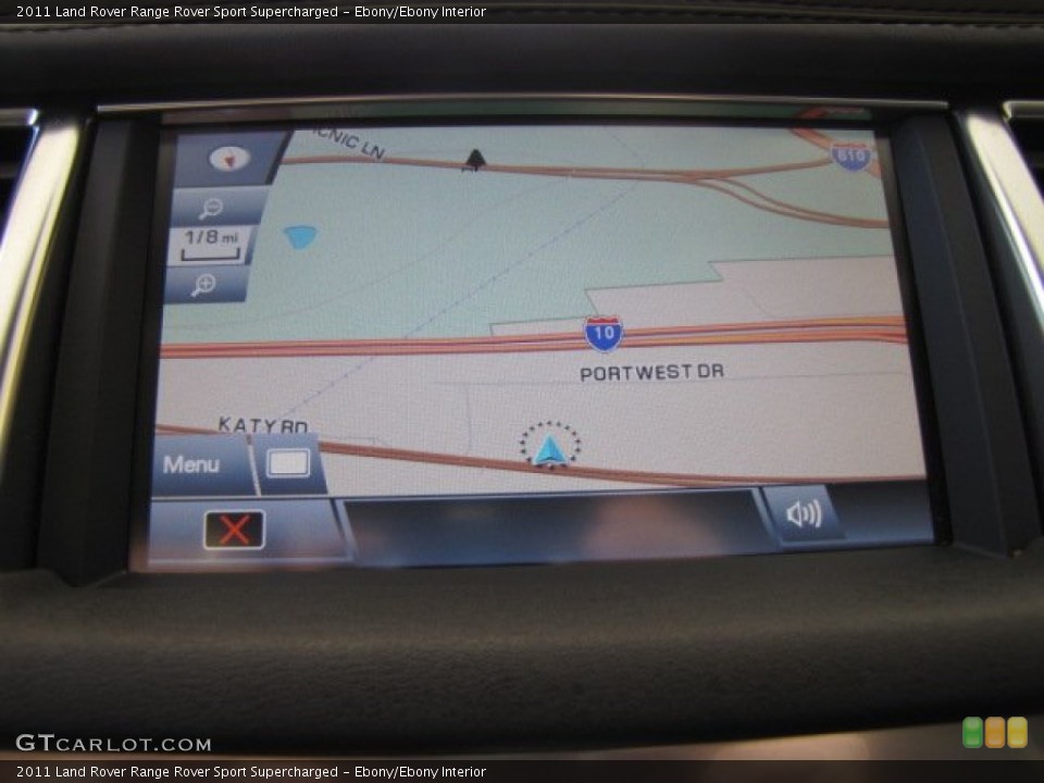 Ebony/Ebony Interior Navigation for the 2011 Land Rover Range Rover Sport Supercharged #73548737