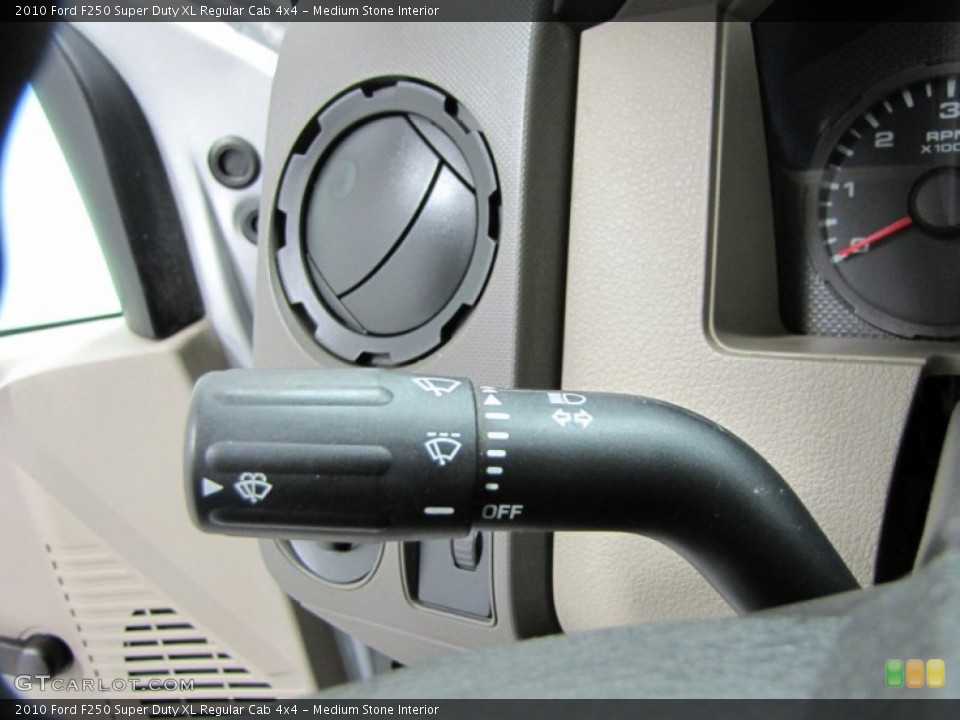 Medium Stone Interior Controls for the 2010 Ford F250 Super Duty XL Regular Cab 4x4 #73548803