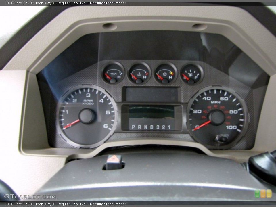 Medium Stone Interior Gauges for the 2010 Ford F250 Super Duty XL Regular Cab 4x4 #73548830