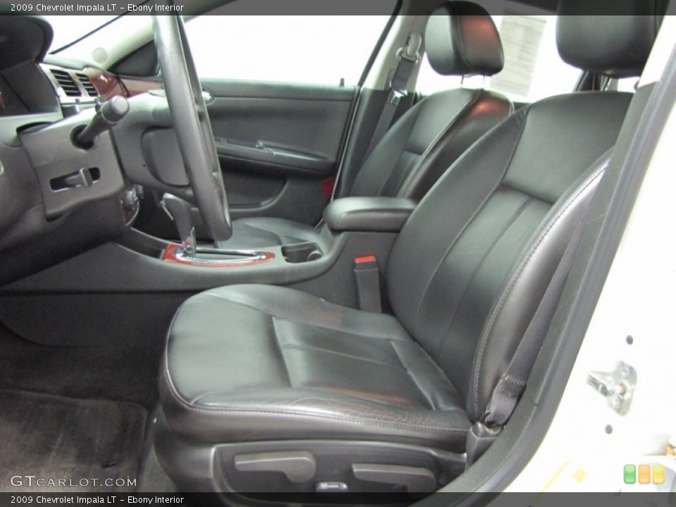 Ebony Interior Front Seat for the 2009 Chevrolet Impala LT #73549127