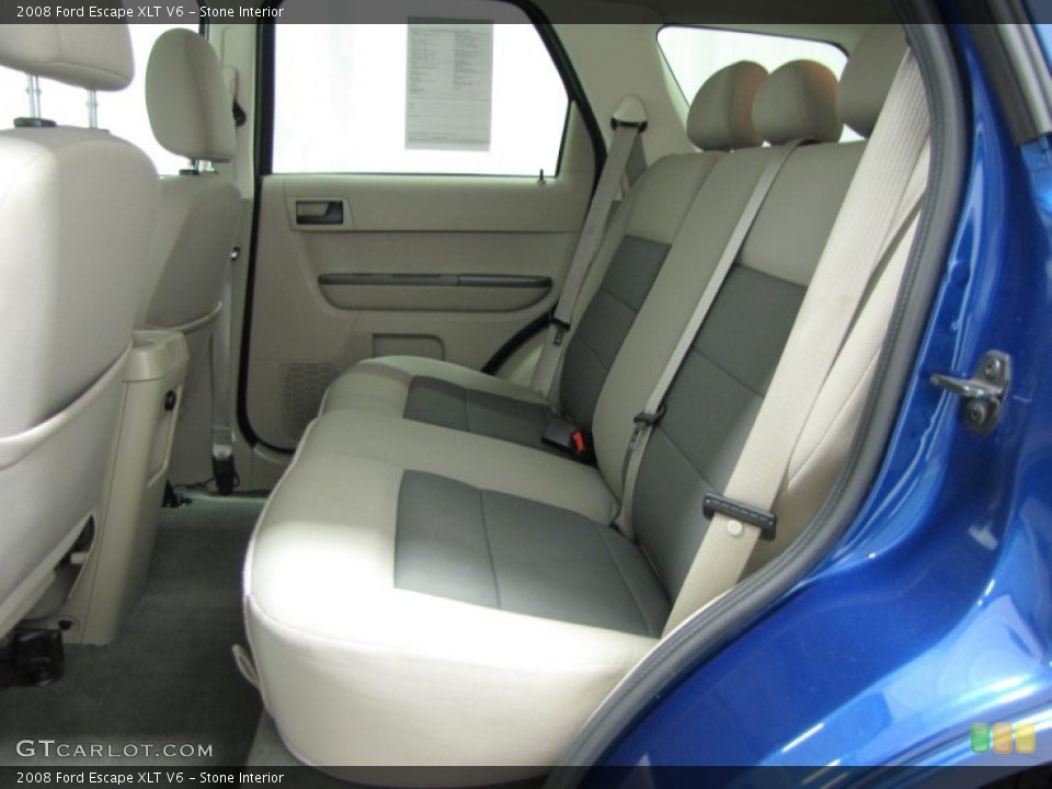 Stone Interior Rear Seat for the 2008 Ford Escape XLT V6 #73549730