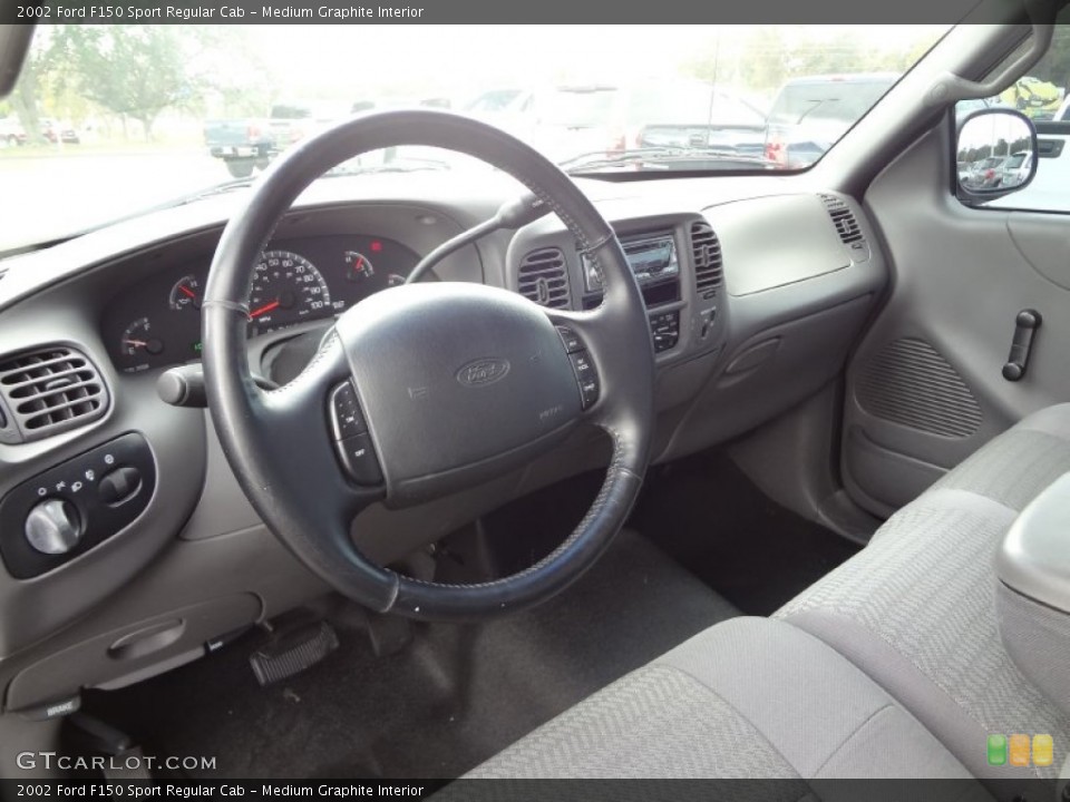Medium Graphite Interior Prime Interior for the 2002 Ford F150 Sport Regular Cab #73550539