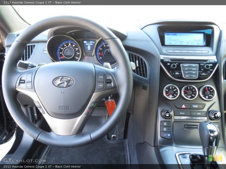 Black Cloth Interior Dashboard for the 2013 Hyundai Genesis Coupe 2.0T #73550609