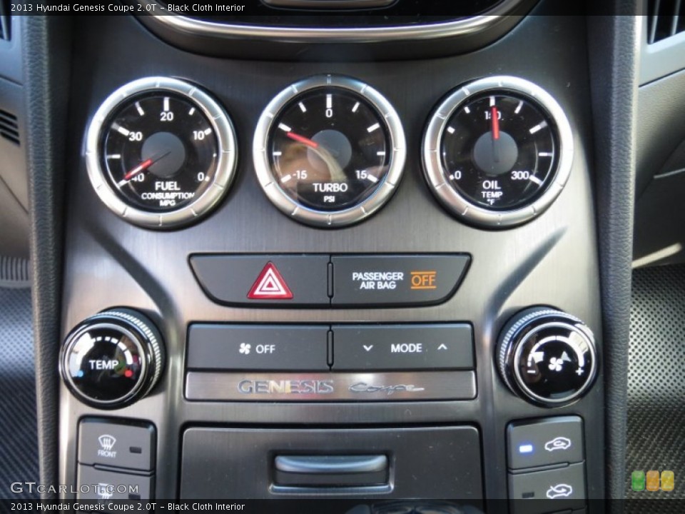 Black Cloth Interior Controls for the 2013 Hyundai Genesis Coupe 2.0T #73550699