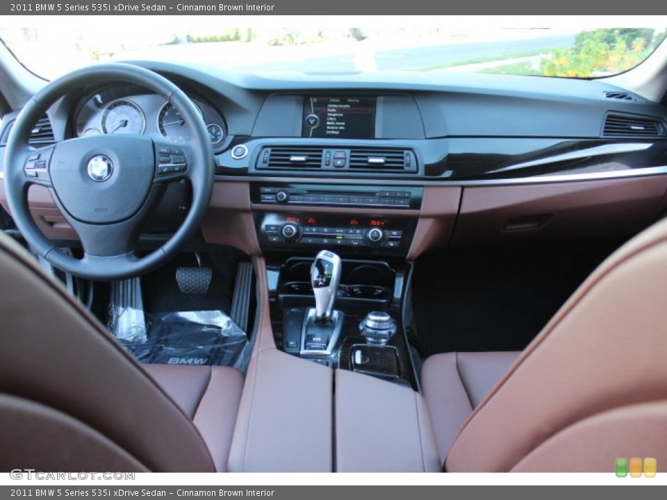 Cinnamon Brown Interior Dashboard for the 2011 BMW 5 Series 535i xDrive Sedan #73551116