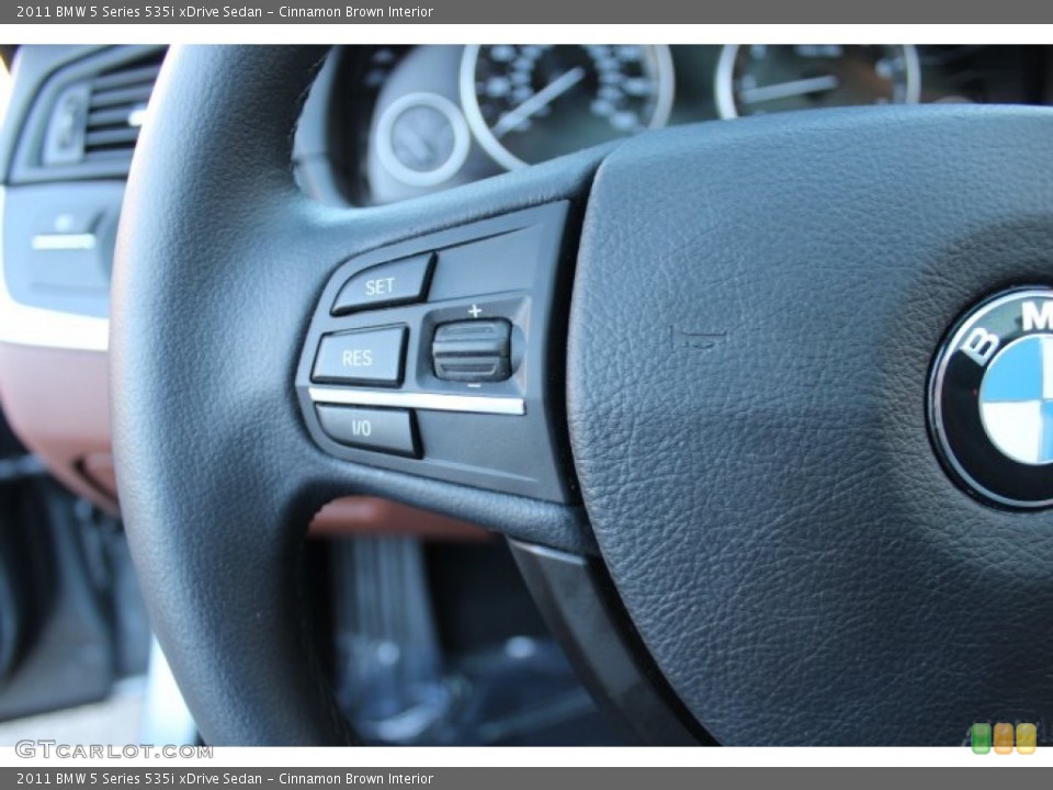 Cinnamon Brown Interior Controls for the 2011 BMW 5 Series 535i xDrive Sedan #73551200
