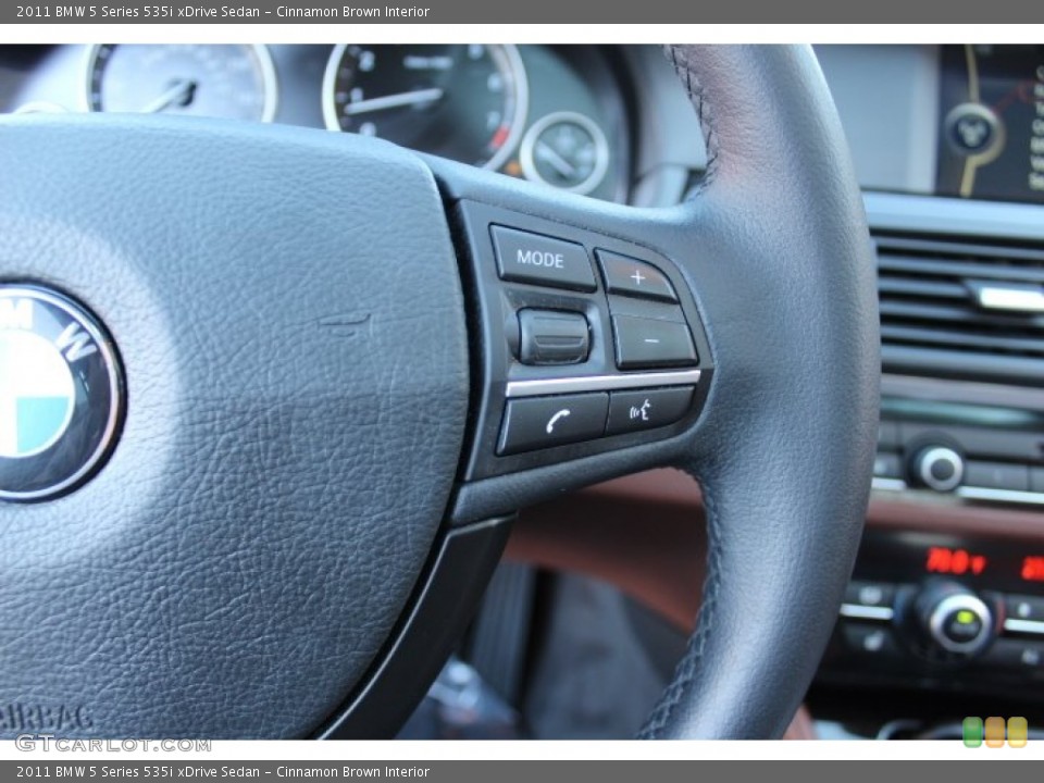 Cinnamon Brown Interior Controls for the 2011 BMW 5 Series 535i xDrive Sedan #73551220