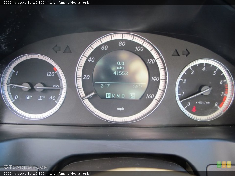 Almond/Mocha Interior Gauges for the 2009 Mercedes-Benz C 300 4Matic #73551332