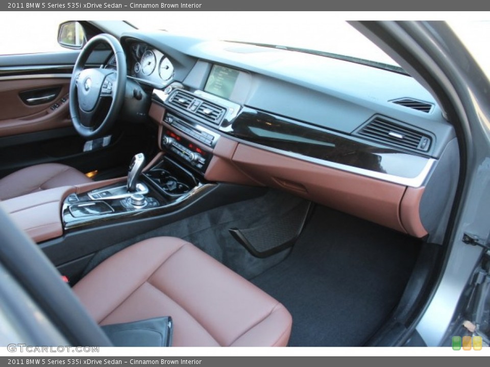 Cinnamon Brown Interior Dashboard for the 2011 BMW 5 Series 535i xDrive Sedan #73551356