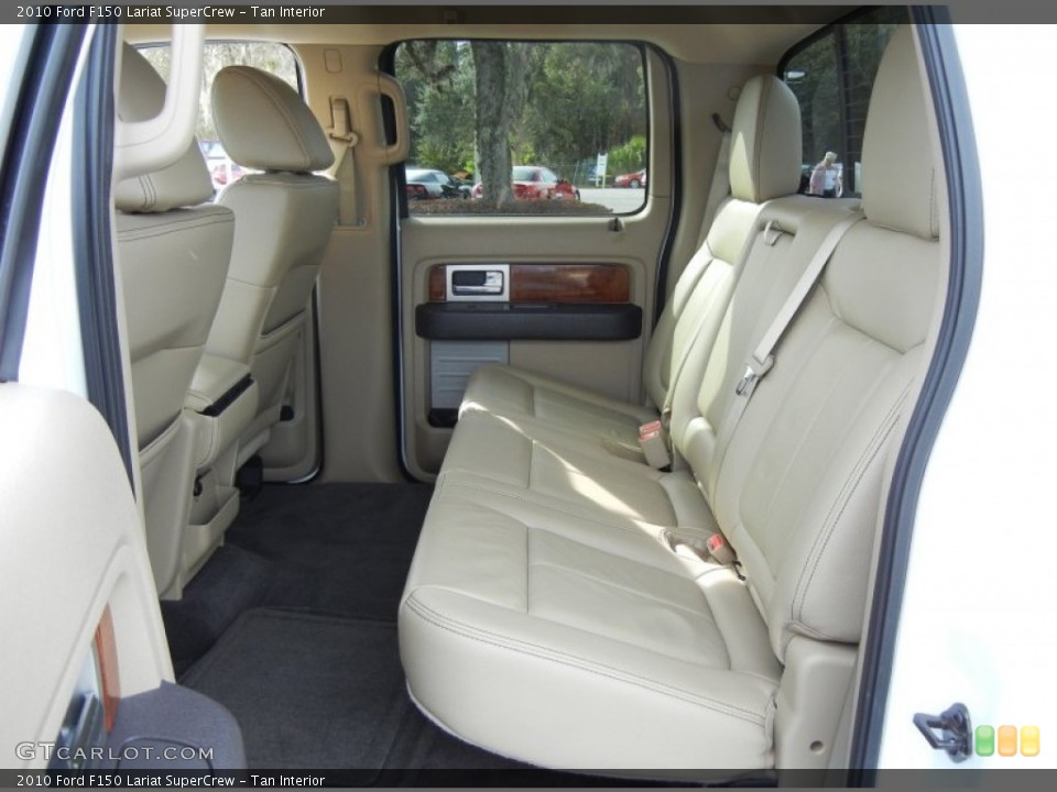 Tan Interior Rear Seat for the 2010 Ford F150 Lariat SuperCrew #73551827