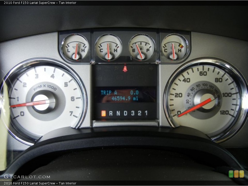 Tan Interior Gauges for the 2010 Ford F150 Lariat SuperCrew #73551944