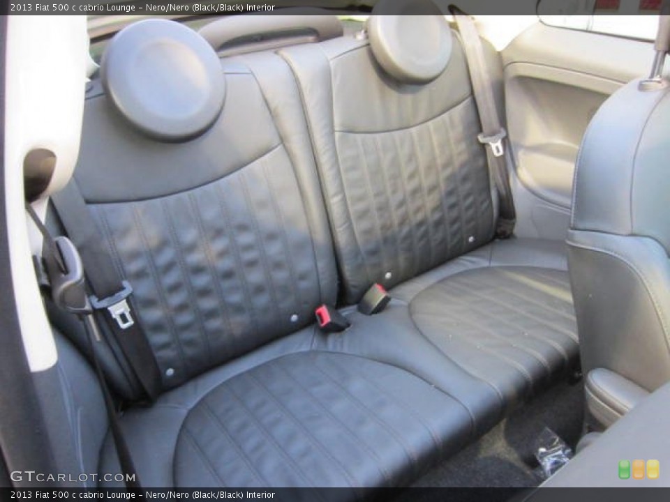Nero/Nero (Black/Black) Interior Rear Seat for the 2013 Fiat 500 c cabrio Lounge #73552355