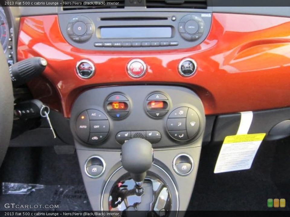 Nero/Nero (Black/Black) Interior Controls for the 2013 Fiat 500 c cabrio Lounge #73552417