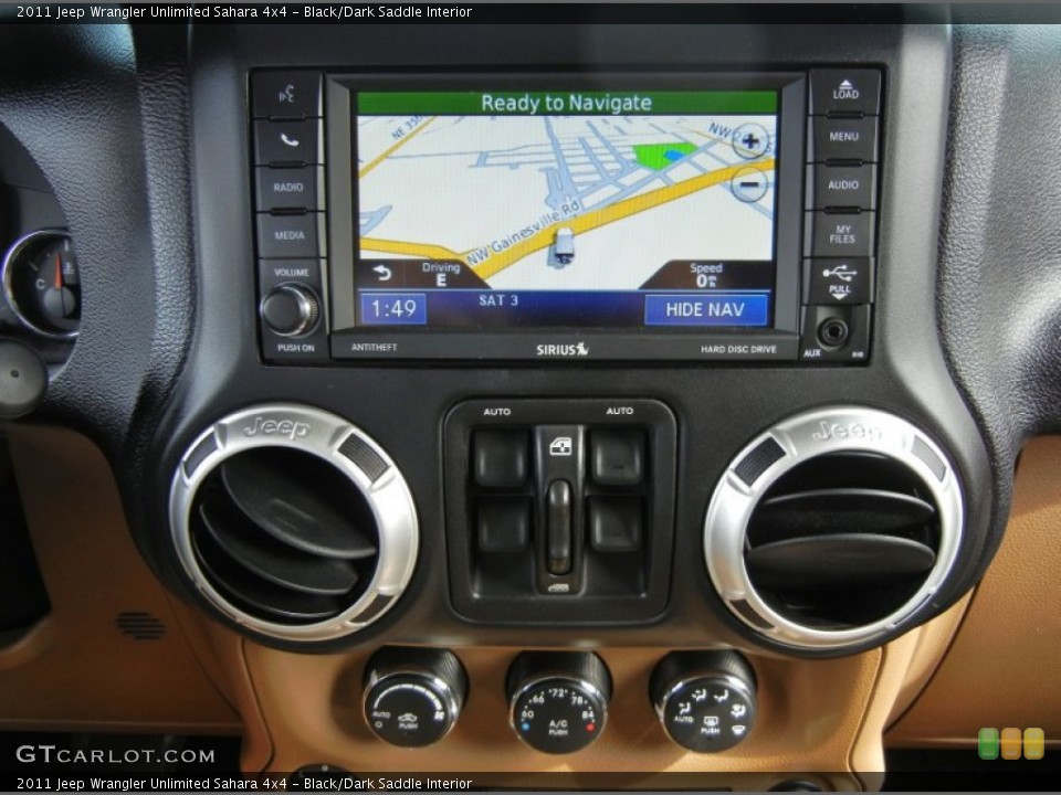 Black/Dark Saddle Interior Navigation for the 2011 Jeep Wrangler Unlimited Sahara 4x4 #73553221
