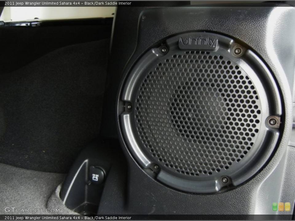 Black/Dark Saddle Interior Audio System for the 2011 Jeep Wrangler Unlimited Sahara 4x4 #73553312
