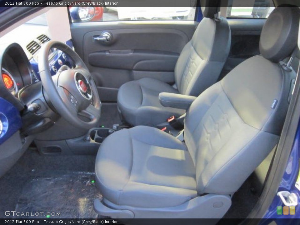 Tessuto Grigio/Nero (Grey/Black) Interior Front Seat for the 2012 Fiat 500 Pop #73553381