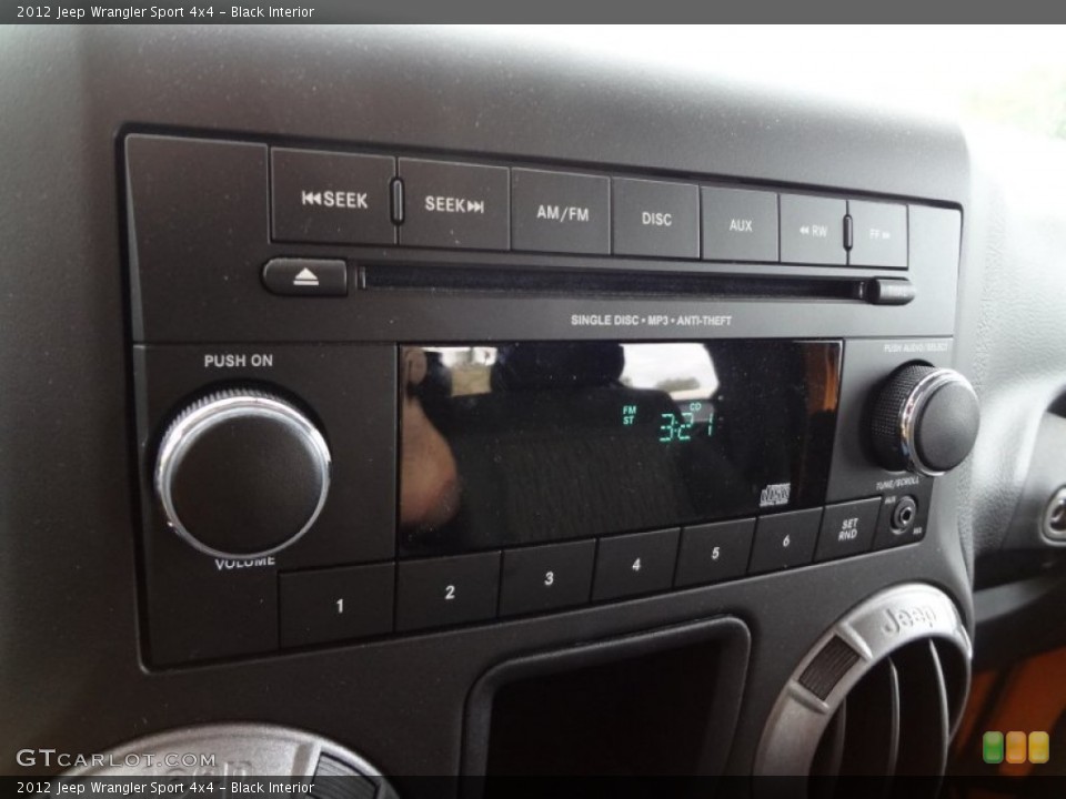 Black Interior Audio System for the 2012 Jeep Wrangler Sport 4x4 #73554287