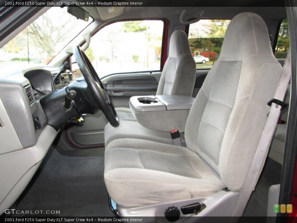 Medium Graphite Interior Front Seat for the 2001 Ford F250 Super Duty XLT Super Crew 4x4 #73554635