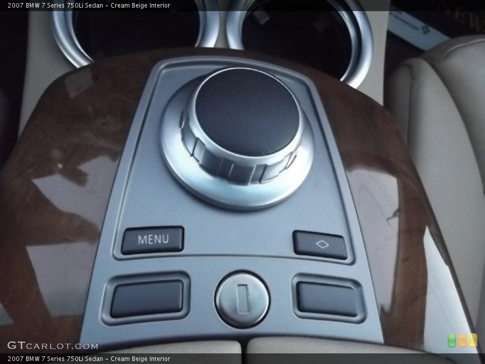 Cream Beige Interior Controls for the 2007 BMW 7 Series 750Li Sedan #73555442
