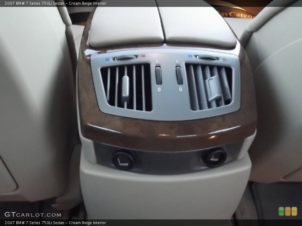 Cream Beige Interior Controls for the 2007 BMW 7 Series 750Li Sedan #73555595