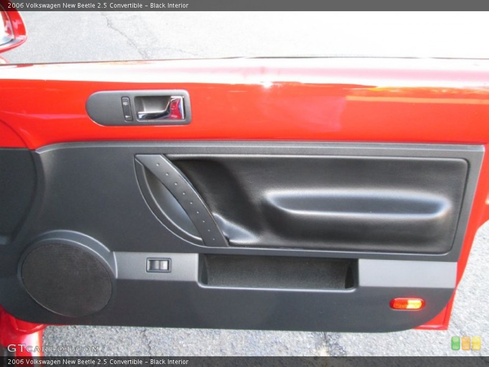 Black Interior Door Panel for the 2006 Volkswagen New Beetle 2.5 Convertible #73555729