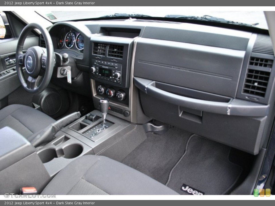 Dark Slate Gray Interior Dashboard for the 2012 Jeep Liberty Sport 4x4 #73555787