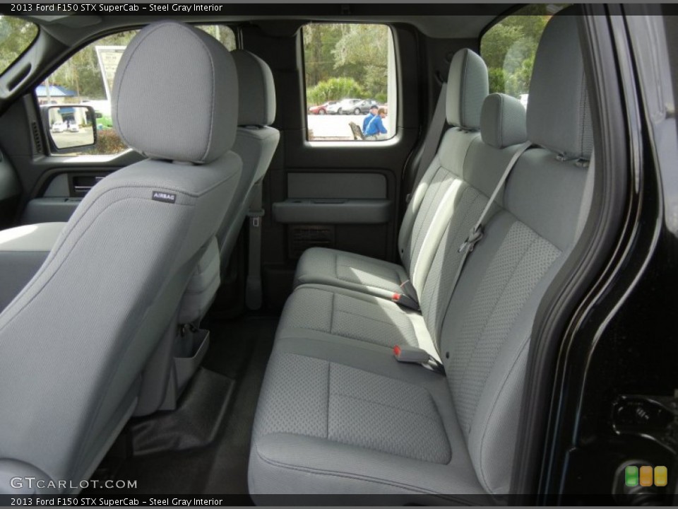 Steel Gray Interior Rear Seat for the 2013 Ford F150 STX SuperCab #73556219