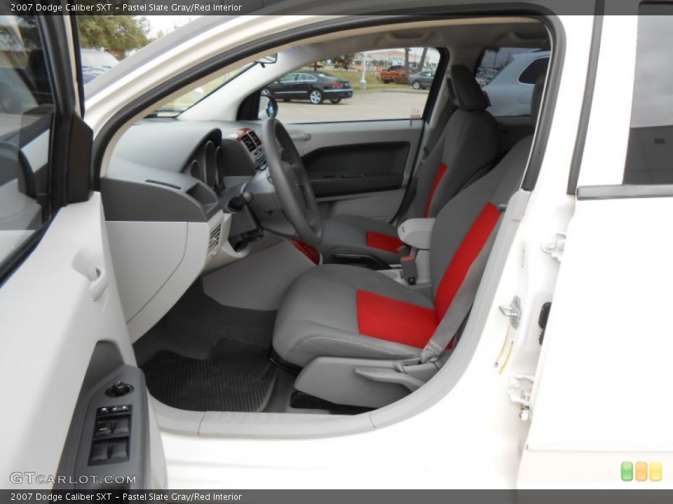 Pastel Slate Gray/Red Interior Photo for the 2007 Dodge Caliber SXT #73556678
