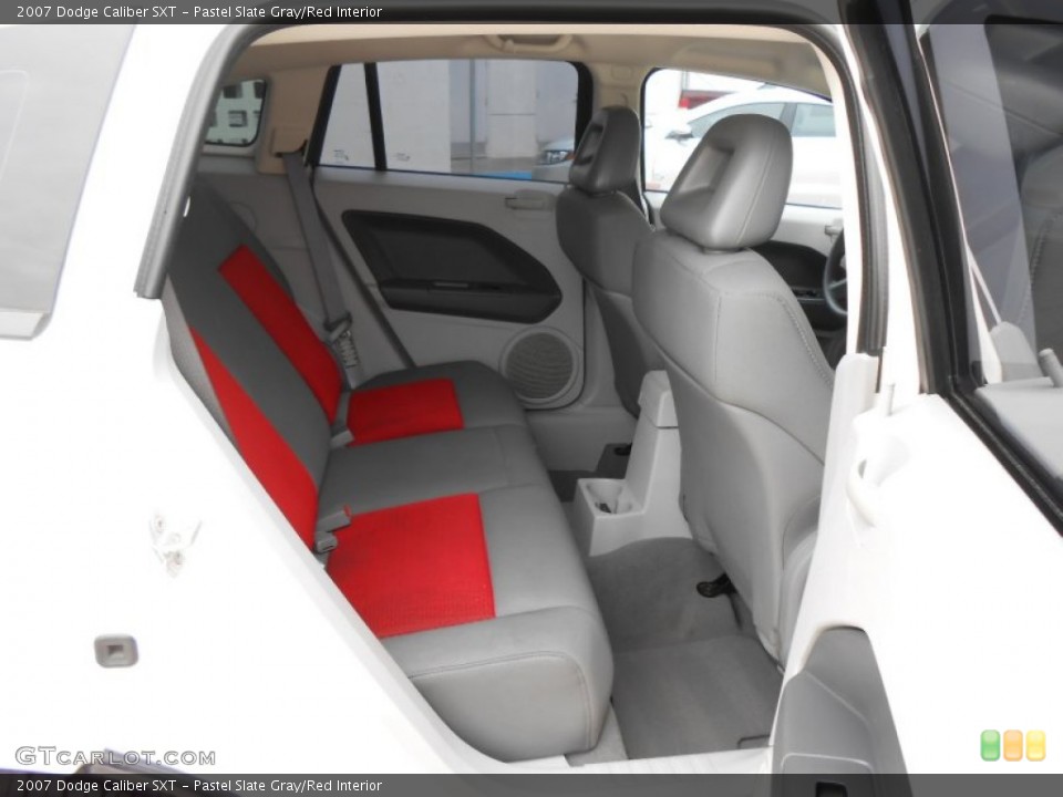 Pastel Slate Gray/Red Interior Rear Seat for the 2007 Dodge Caliber SXT #73556778