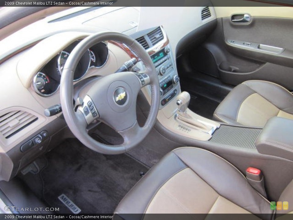 Cocoa/Cashmere Interior Prime Interior for the 2009 Chevrolet Malibu LTZ Sedan #73556951