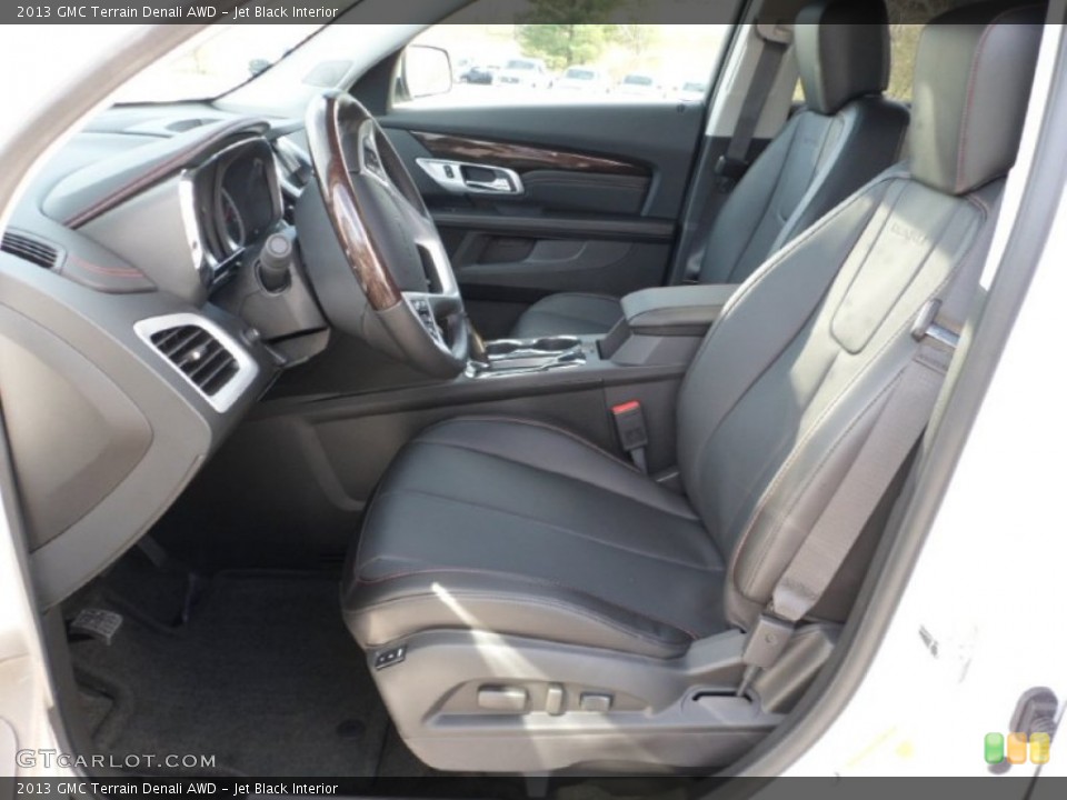 Jet Black Interior Front Seat for the 2013 GMC Terrain Denali AWD #73558739