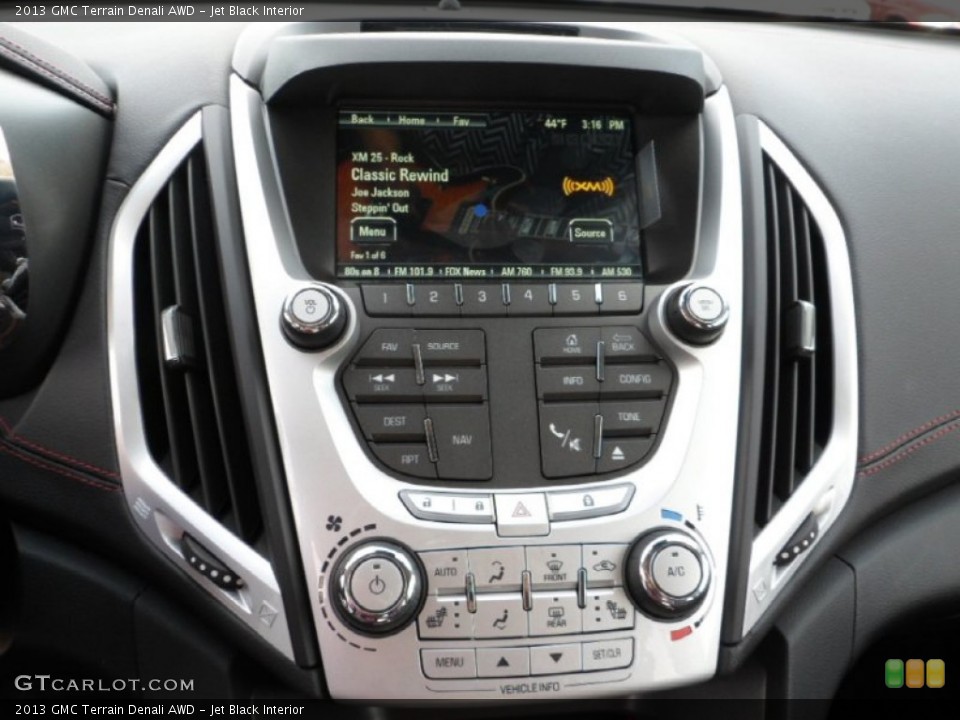 Jet Black Interior Controls for the 2013 GMC Terrain Denali AWD #73558845