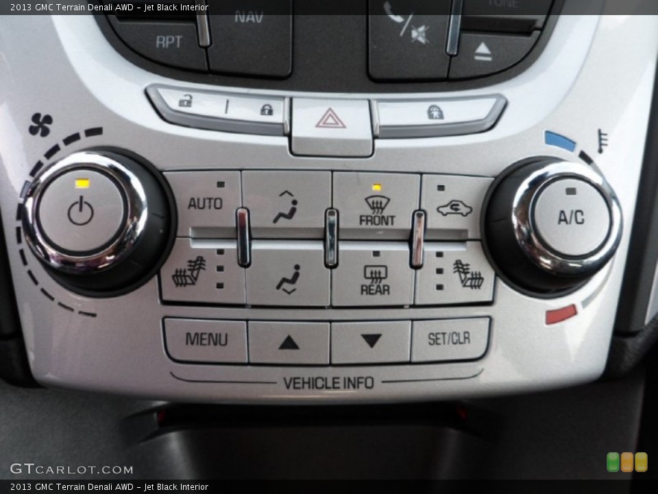 Jet Black Interior Controls for the 2013 GMC Terrain Denali AWD #73558874