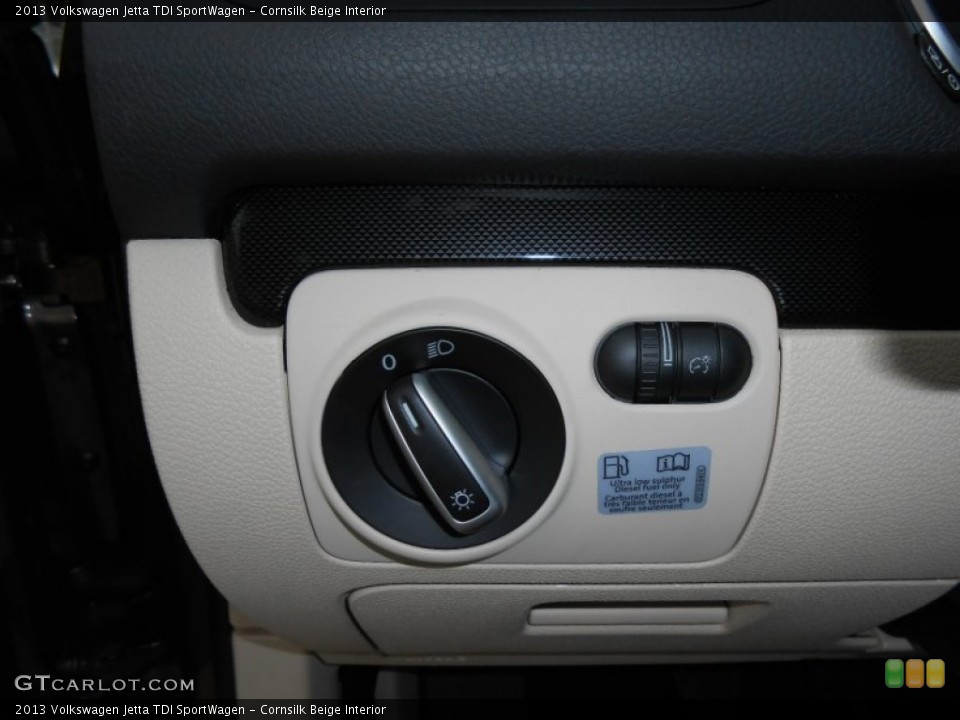 Cornsilk Beige Interior Controls for the 2013 Volkswagen Jetta TDI SportWagen #73559099