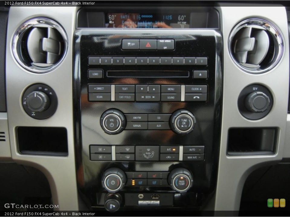 Black Interior Controls for the 2012 Ford F150 FX4 SuperCab 4x4 #73560200