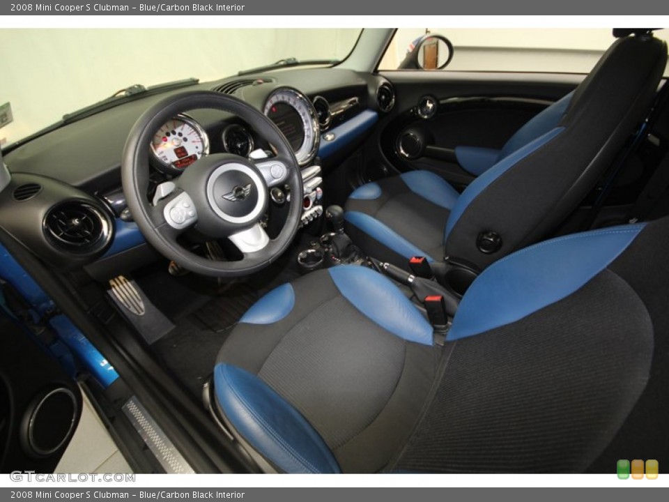 Blue/Carbon Black Interior Photo for the 2008 Mini Cooper S Clubman #73560482