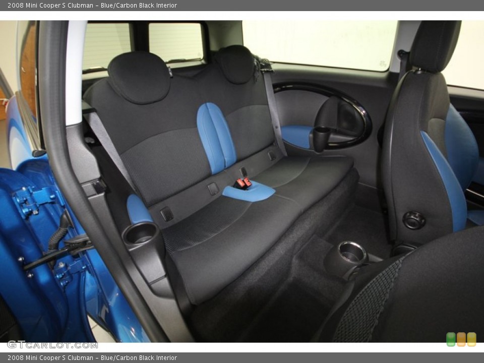 Blue/Carbon Black Interior Rear Seat for the 2008 Mini Cooper S Clubman #73560827