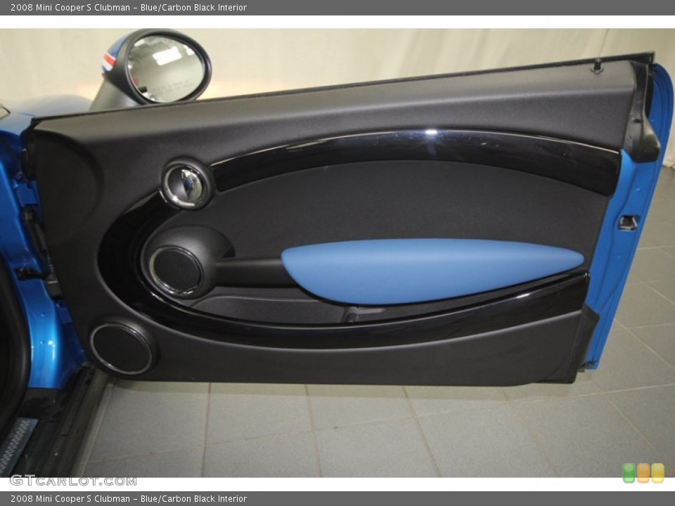 Blue/Carbon Black Interior Door Panel for the 2008 Mini Cooper S Clubman #73560884