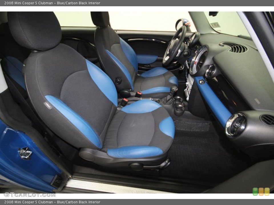 Blue/Carbon Black Interior Front Seat for the 2008 Mini Cooper S Clubman #73560907